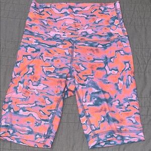 lululemon athletica Colorful Patterned Bike Shorts
